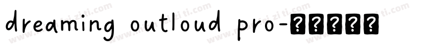 dreaming outloud pro字体转换